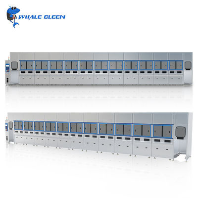 175L Multi-tank PLC automatic ultrasonic cleaner with mechanical arm for automotive & metal parts